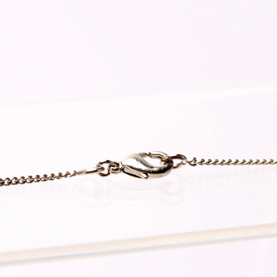 Chanel CC Rhinestone Small Pendant Necklace