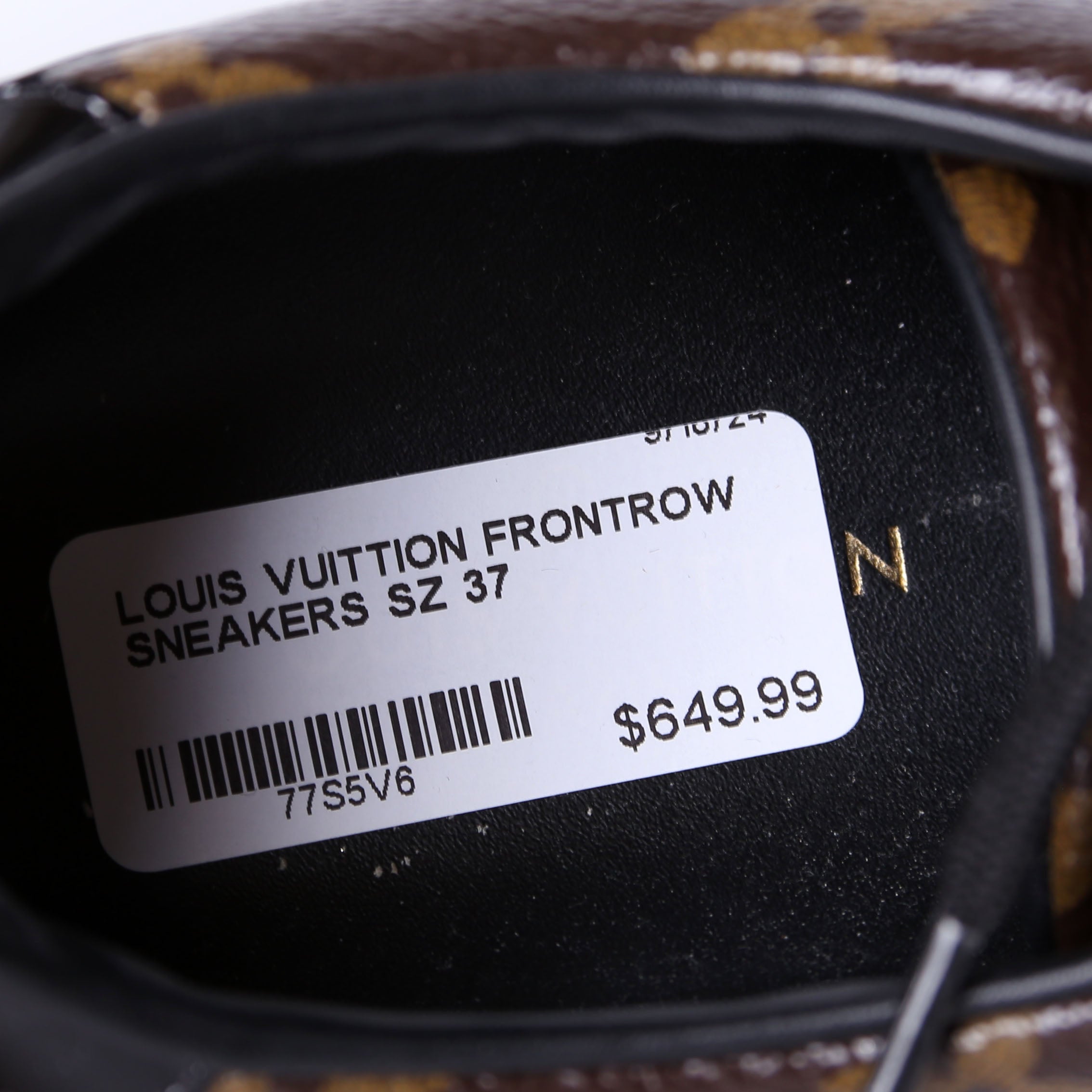 Louis Vuitton Frontrow Sneakers Size 37