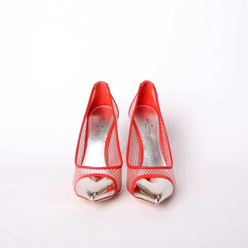 Louis Vuitton Urban Twist PVC/Mesh Pumps Size 35.5
