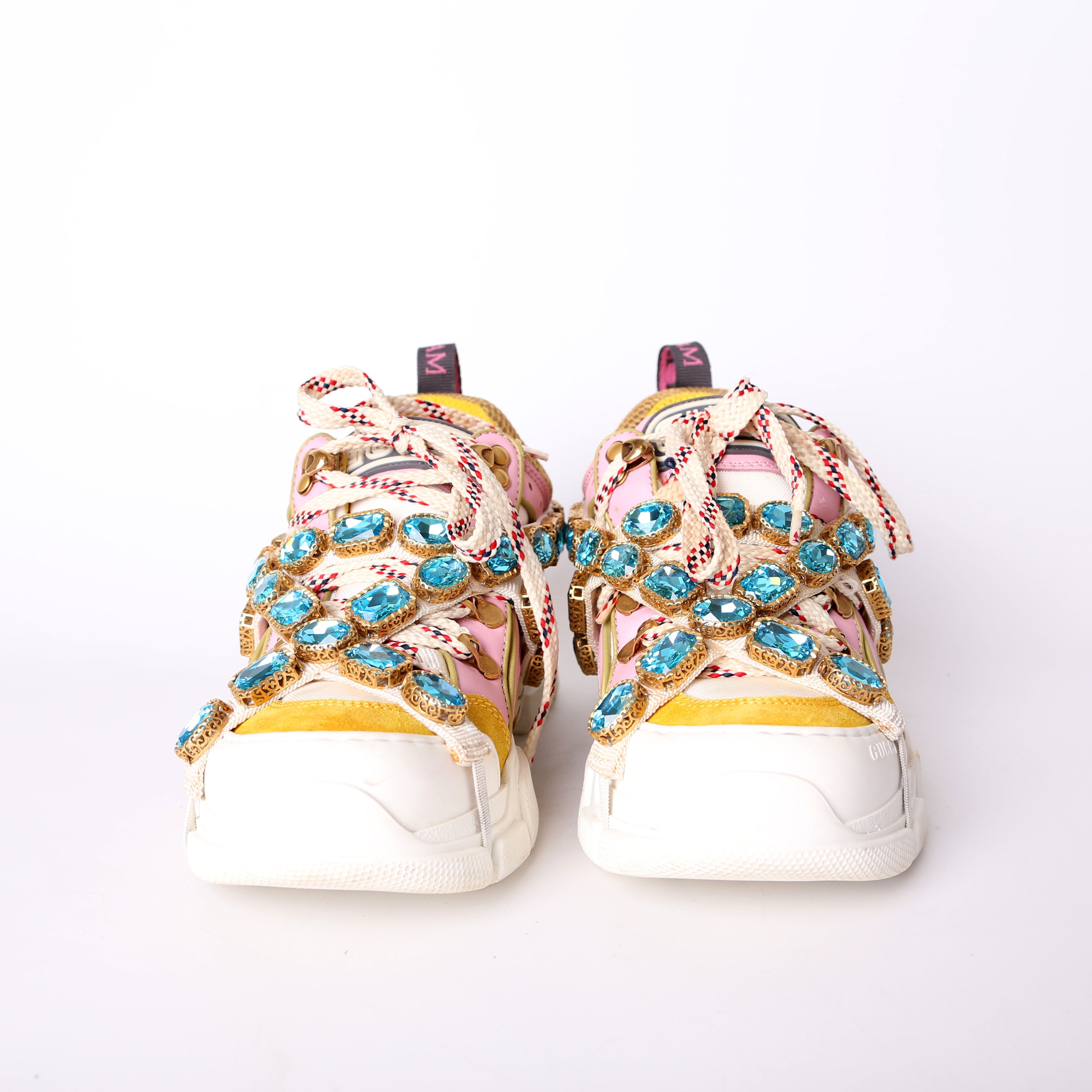 Gucci Flashtrek Jeweled Sneakers Size 36