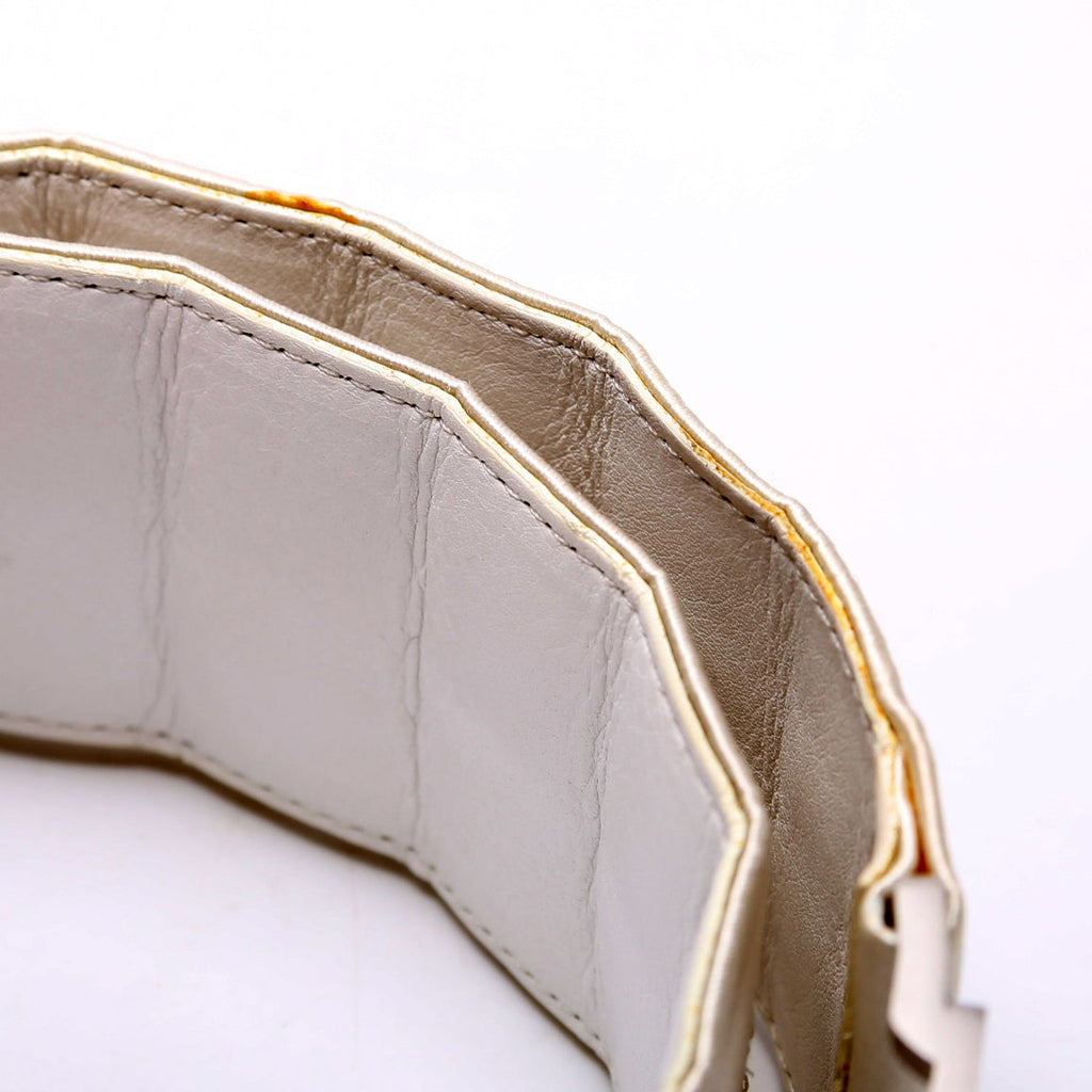 Chanel Satin Quilted Logo Belt Size 70 Vintage