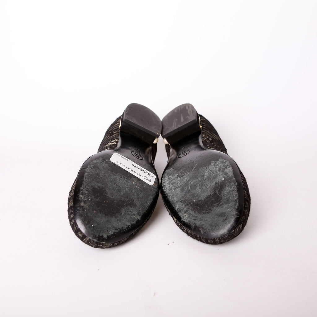 Chanel Lace Ballet Flats Size 39