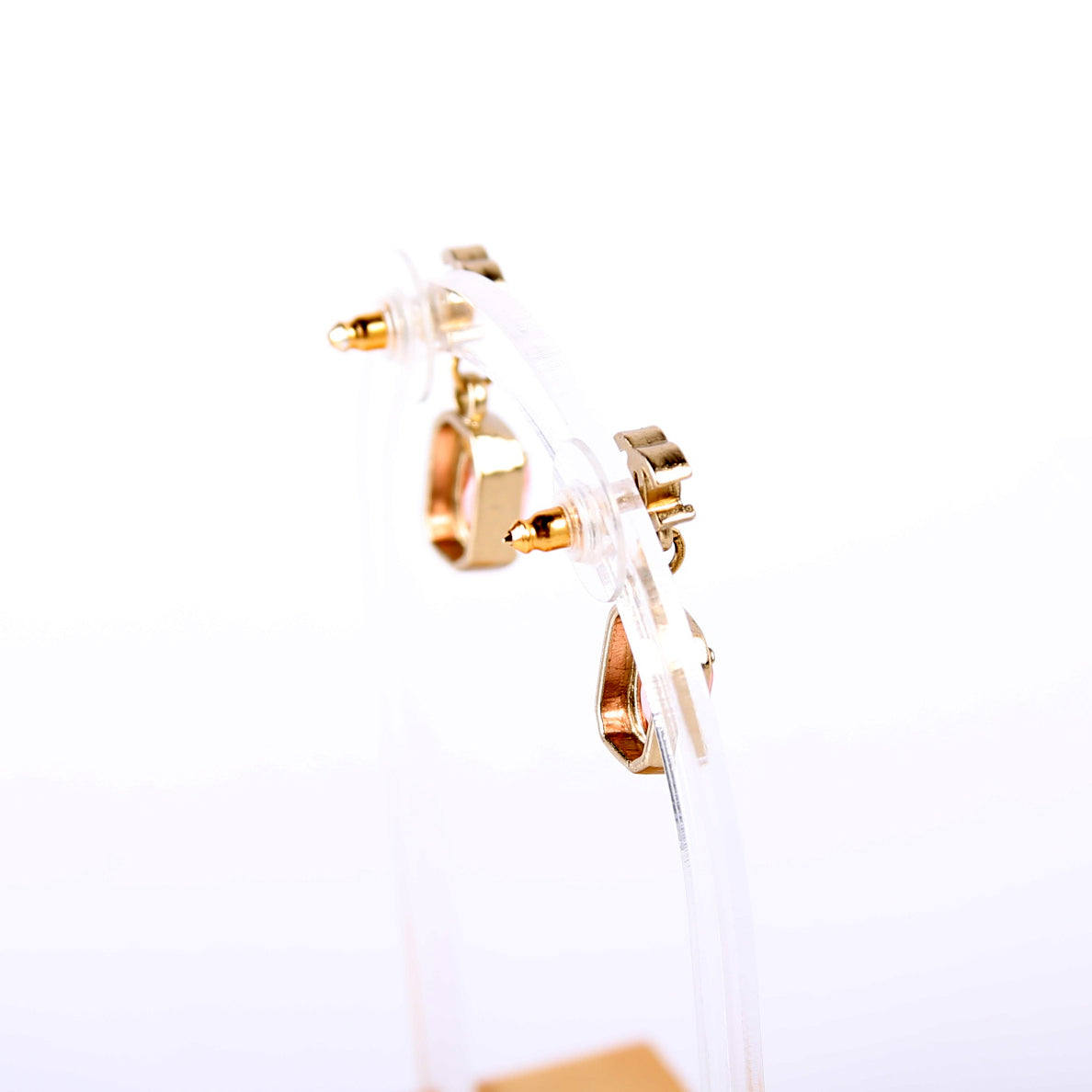 Chanel CC Rhinestone Drop Earrings