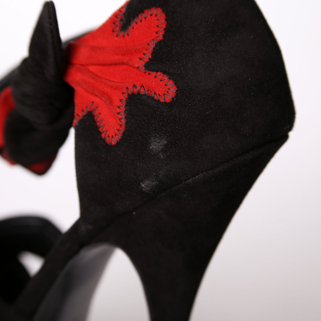 Saint Laurent Suede Platform Pumps Size 37