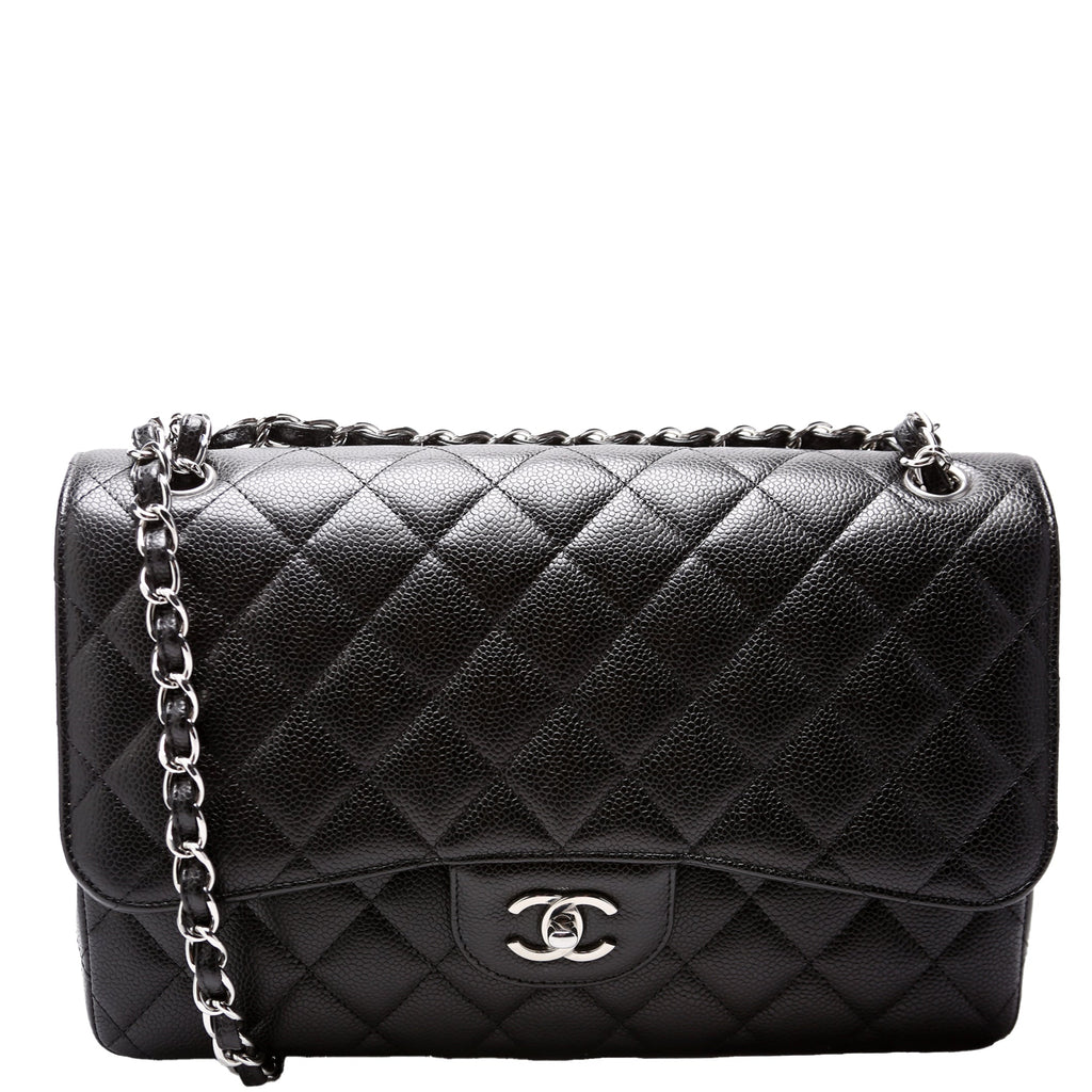 Chanel Classic Flap Jumbo Caviar RFID Black