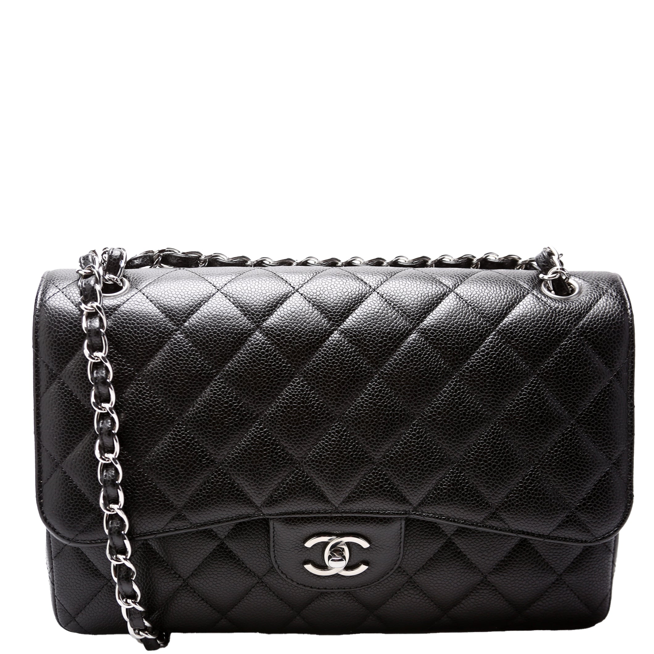 Chanel Classic Flap Jumbo Caviar RFID Black