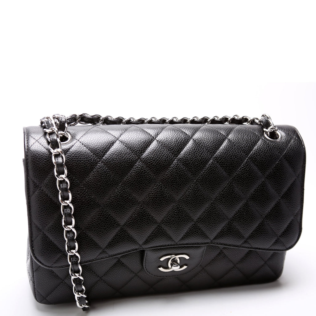 Chanel Classic Flap Jumbo Caviar RFID Black
