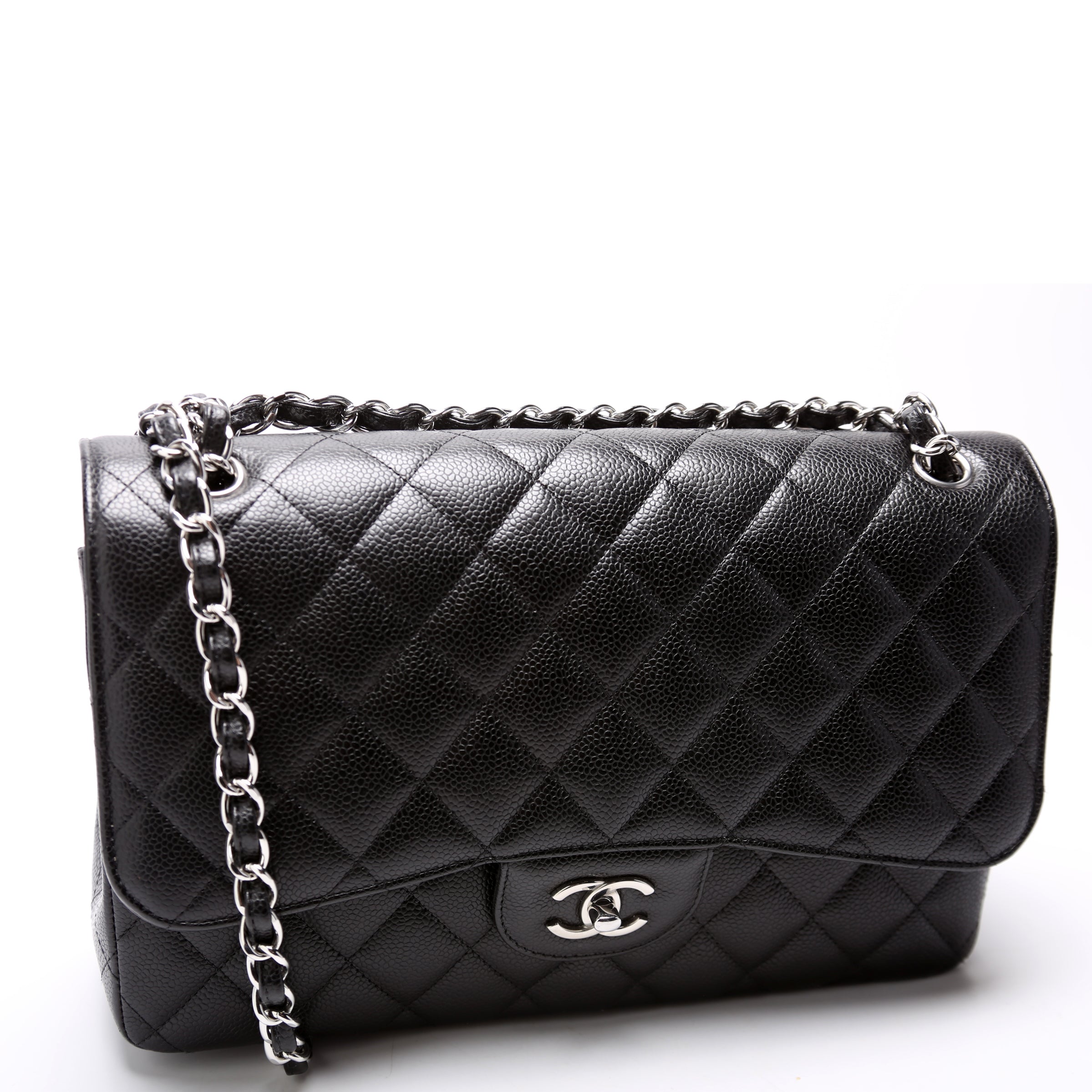 Chanel Classic Flap Jumbo Caviar RFID Black