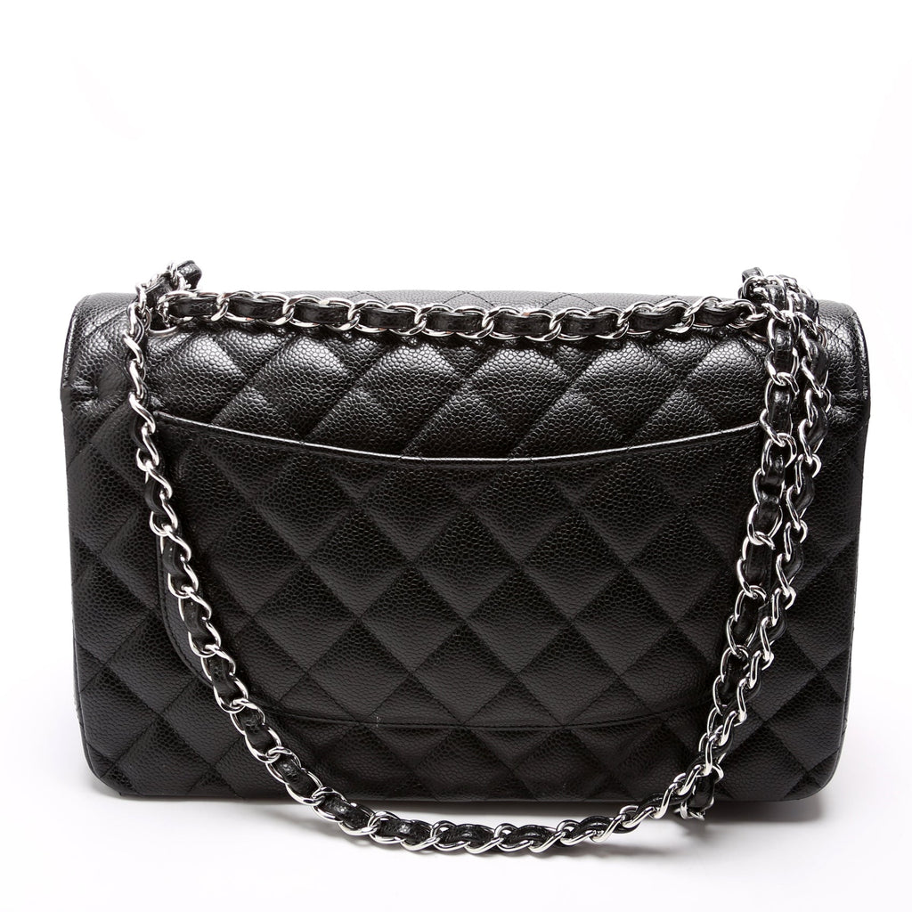 Chanel Classic Flap Jumbo Caviar RFID Black