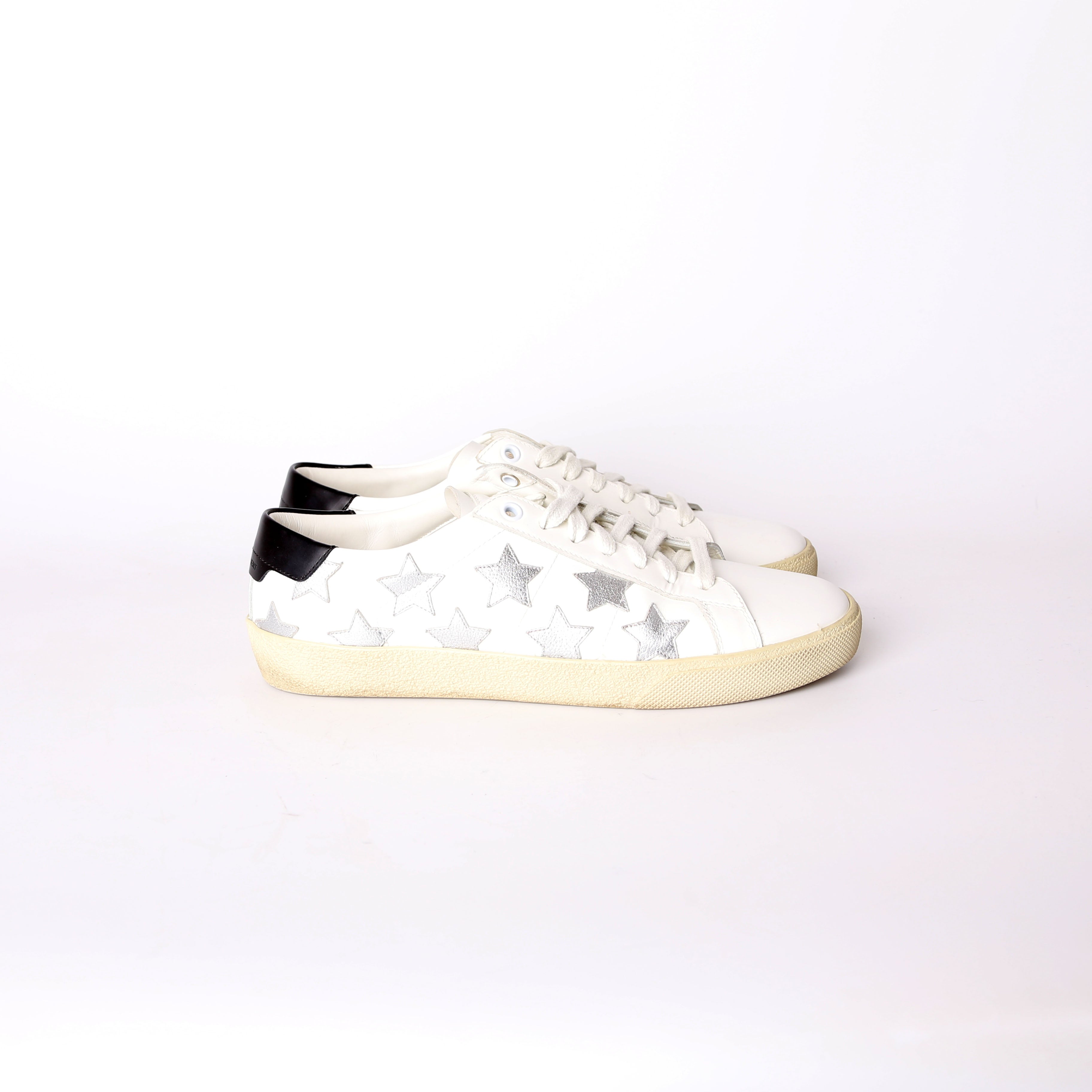Saint Laurent Court Classic Sneakers Size 38.5