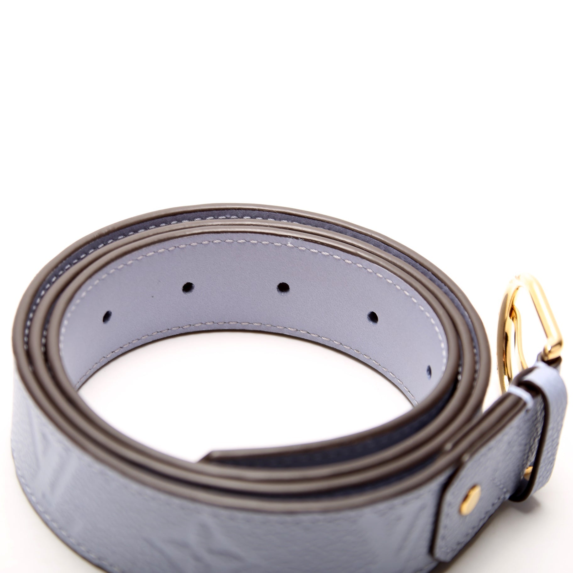 Louis Vuitton Empreinte Belt Size 90/36 Blue