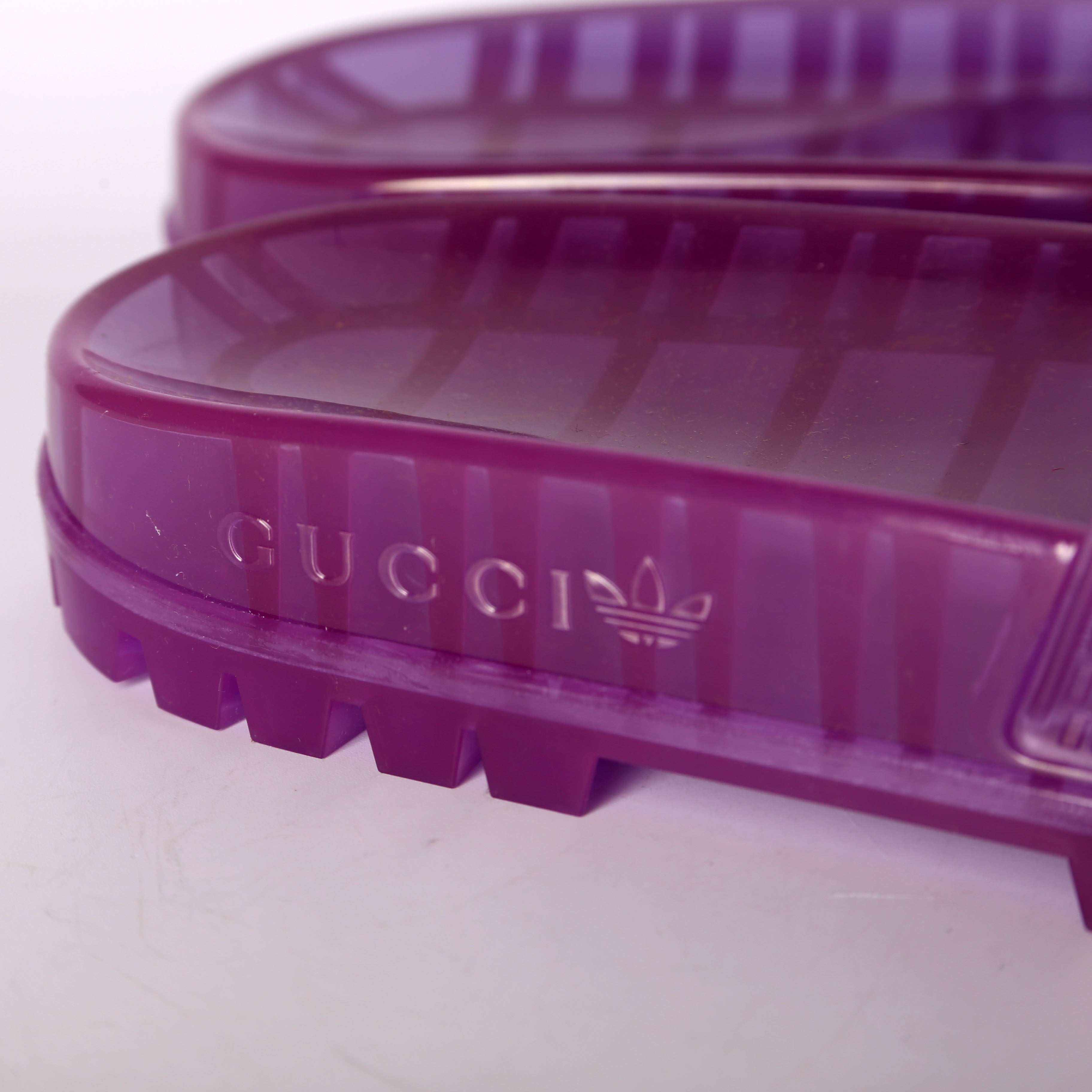 Gucci X Adidas Rubber Slides Size 39