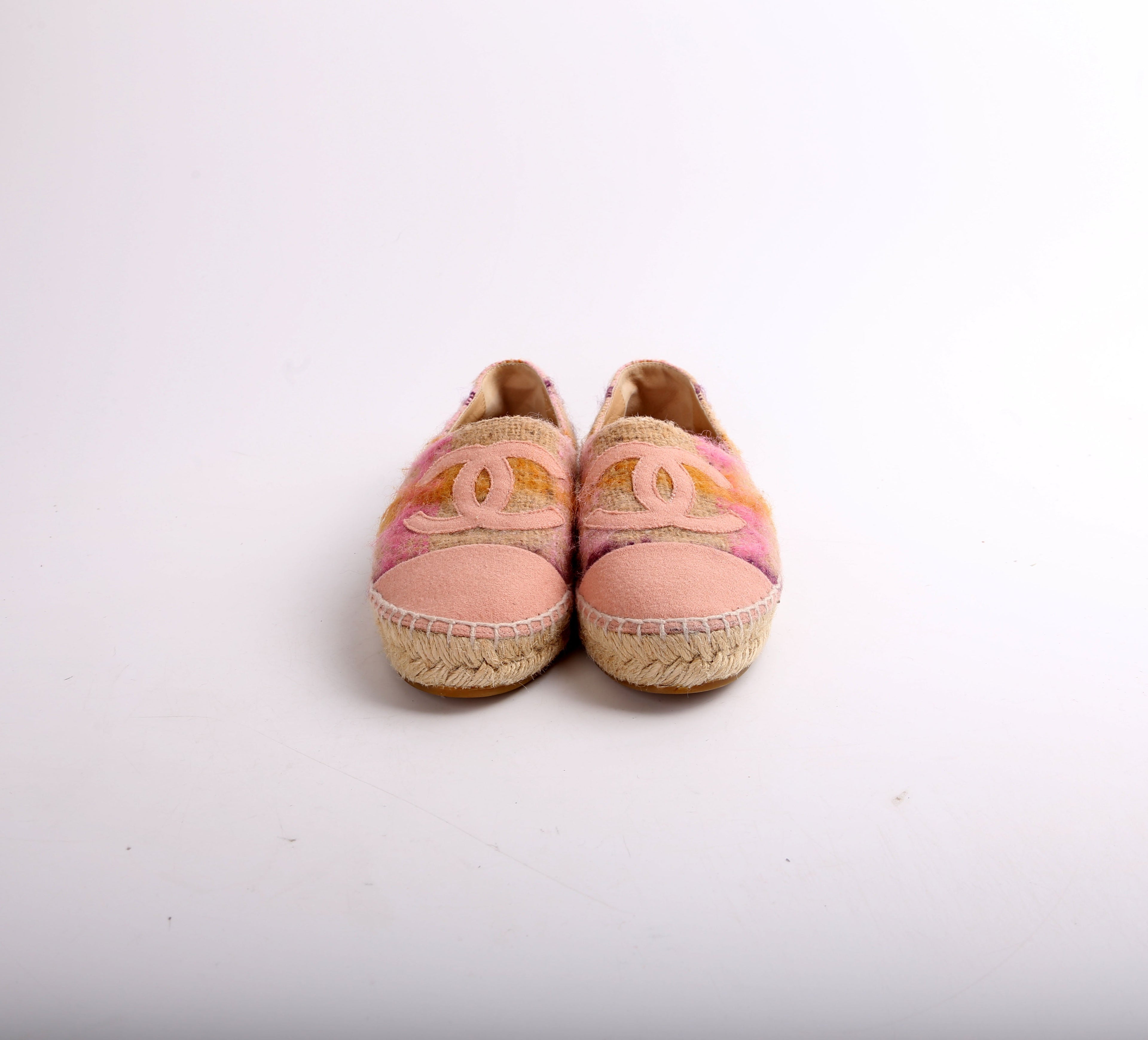 Chanel Tweed CC Espadrilles Size 36