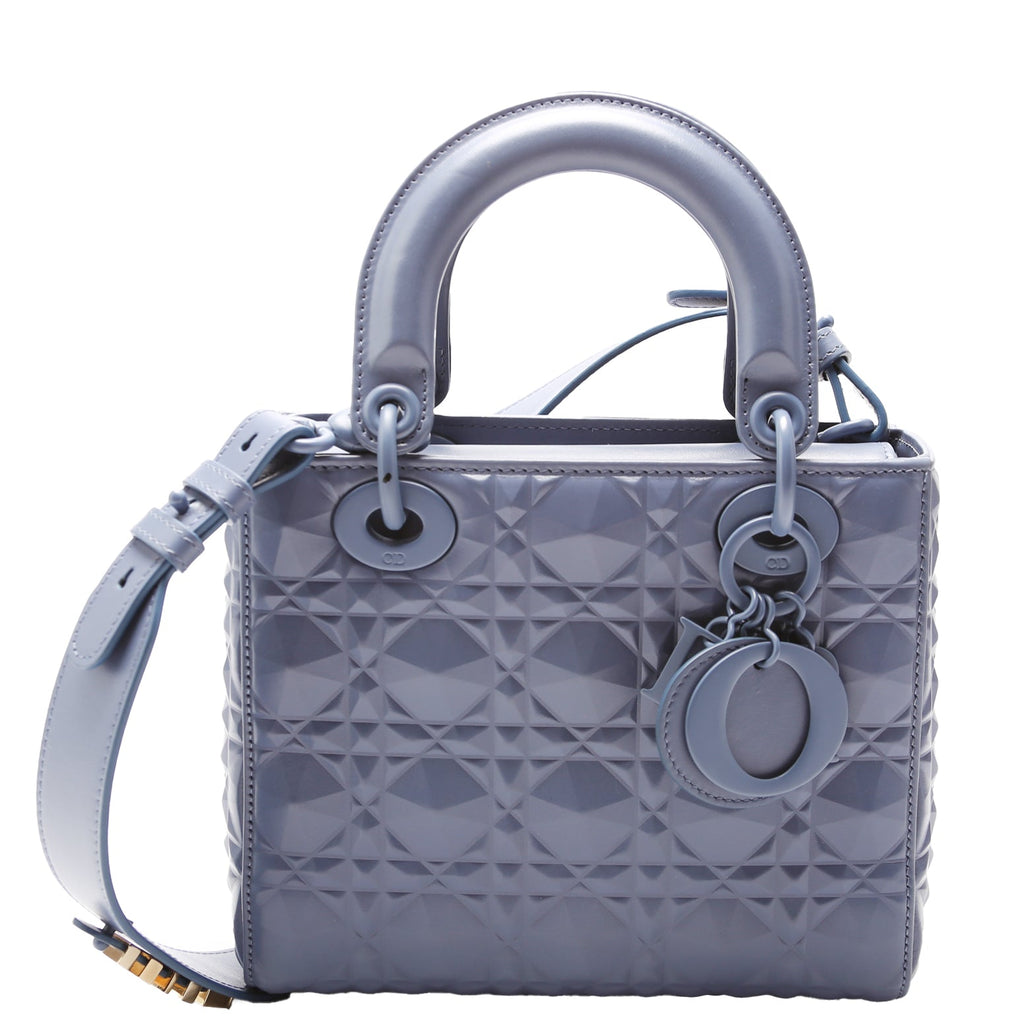 Christian Dior Lady Dior Medium Diamond Cannage Blue