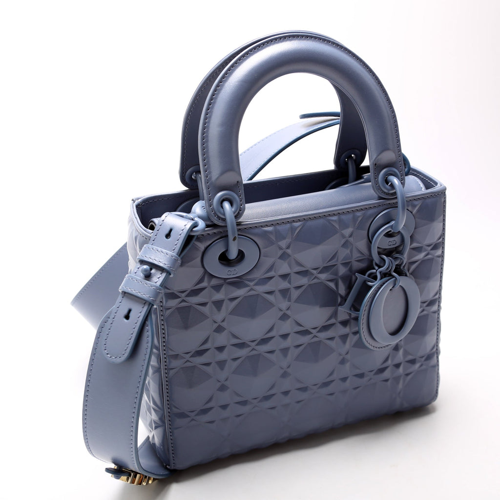 Christian Dior Lady Dior Medium Diamond Cannage Blue