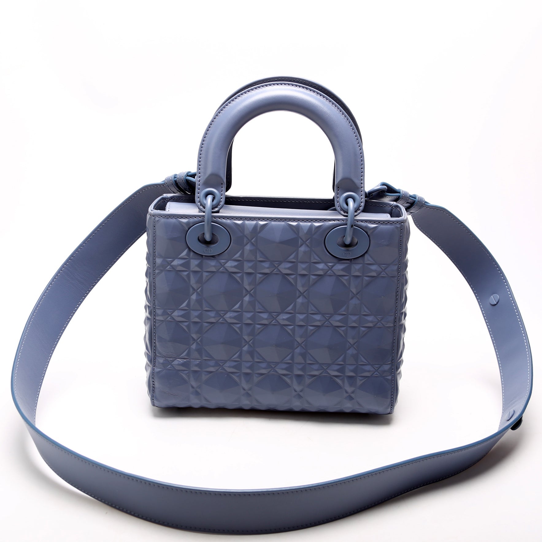 Christian Dior Lady Dior Medium Diamond Cannage Blue