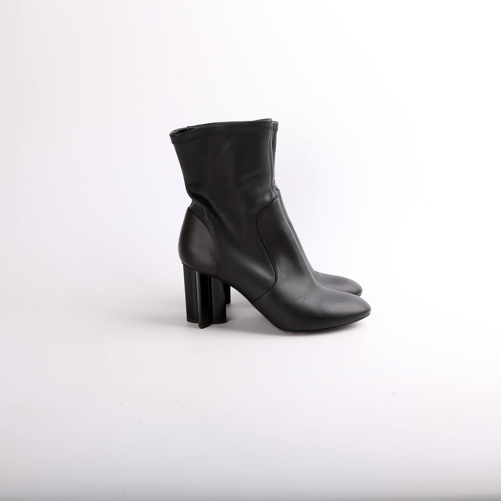 Louis Vuitton Uniformes Silhouette Ankle Calfskin Boots Size 37.5