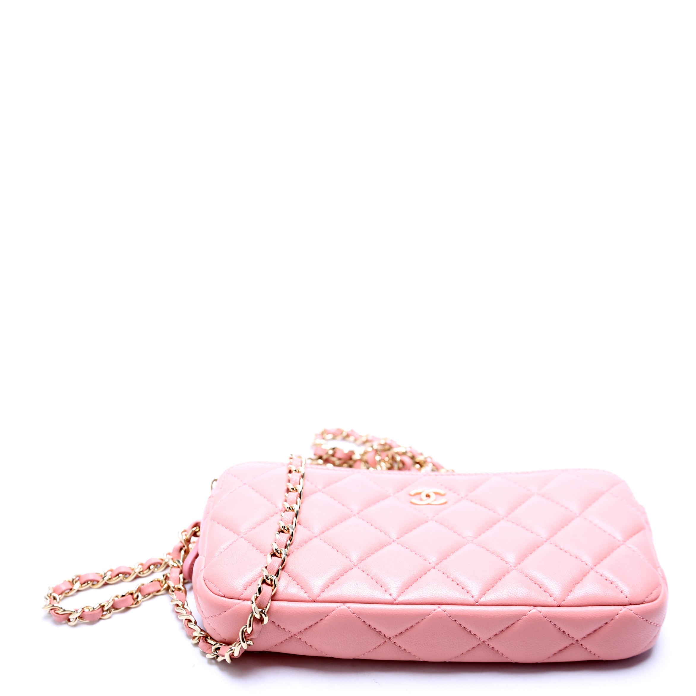 Chanel WOC CC Double Zip Pink