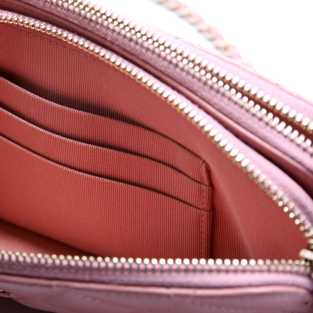 Chanel WOC CC Double Zip Pink
