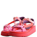 Chanel Logo Lambskin Platform Sandals Size 36