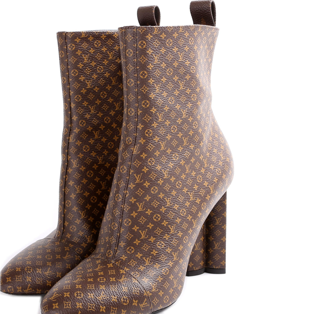 Louis Vuitton Mini Mono Silhouette Ankle Boots Size 36.5