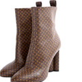 Louis Vuitton Mini Mono Silhouette Ankle Boots Size 36.5