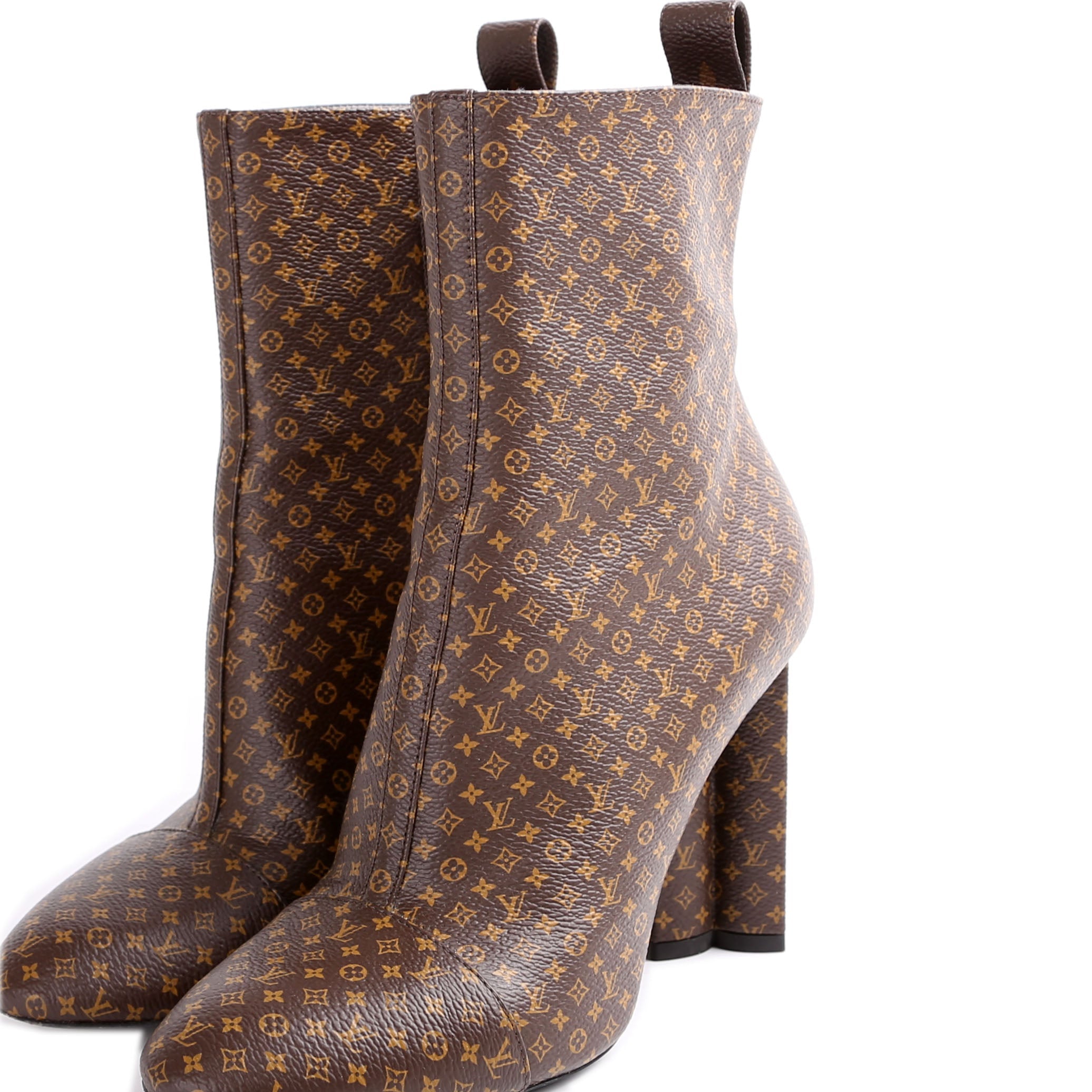 Louis Vuitton Mini Mono Silhouette Ankle Boots Size 36.5