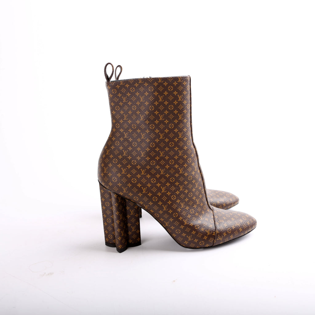 Louis Vuitton Mini Mono Silhouette Ankle Boots Size 36.5