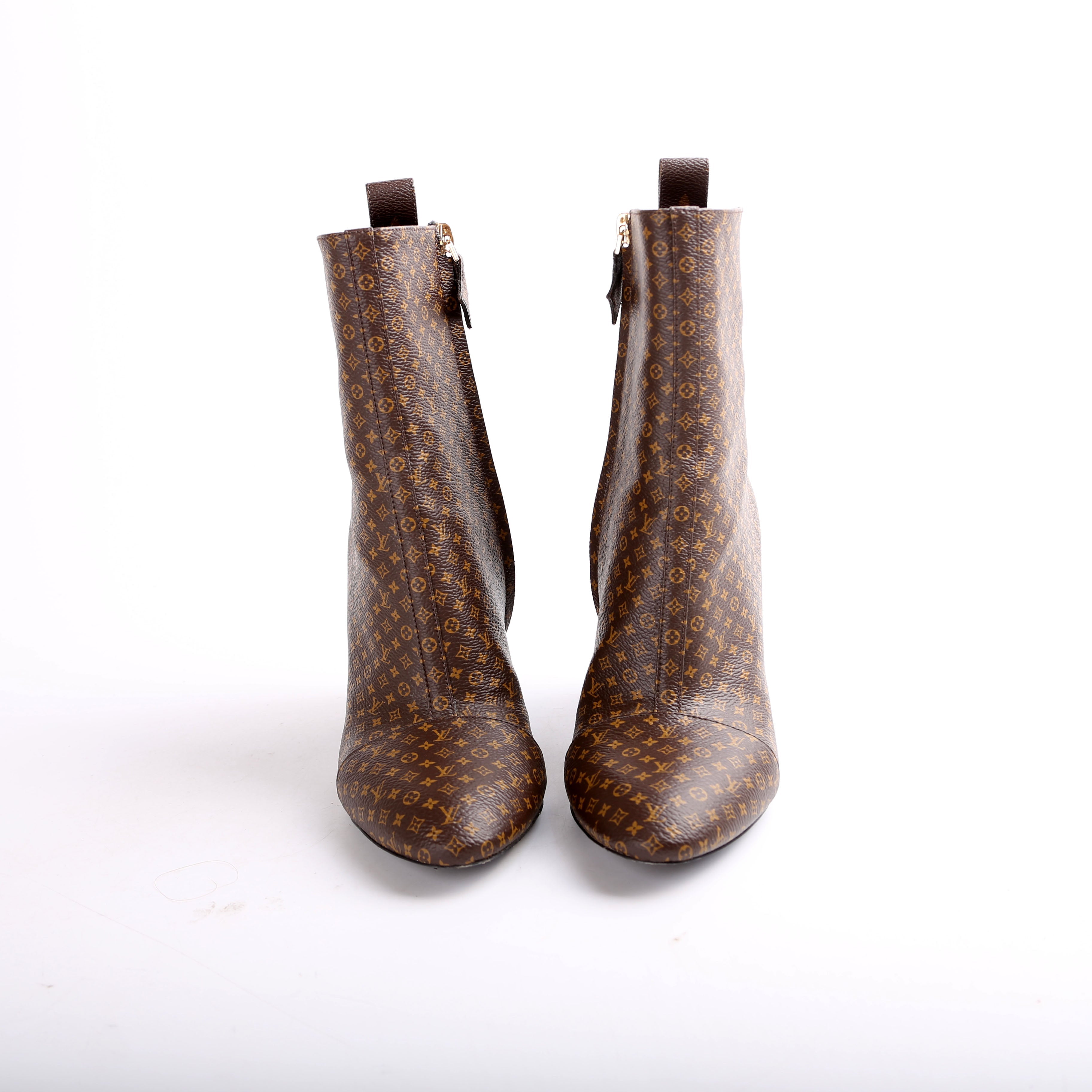 Louis Vuitton Mini Mono Silhouette Ankle Boots Size 36.5