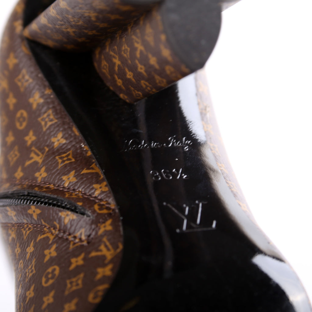 Louis Vuitton Mini Mono Silhouette Ankle Boots Size 36.5