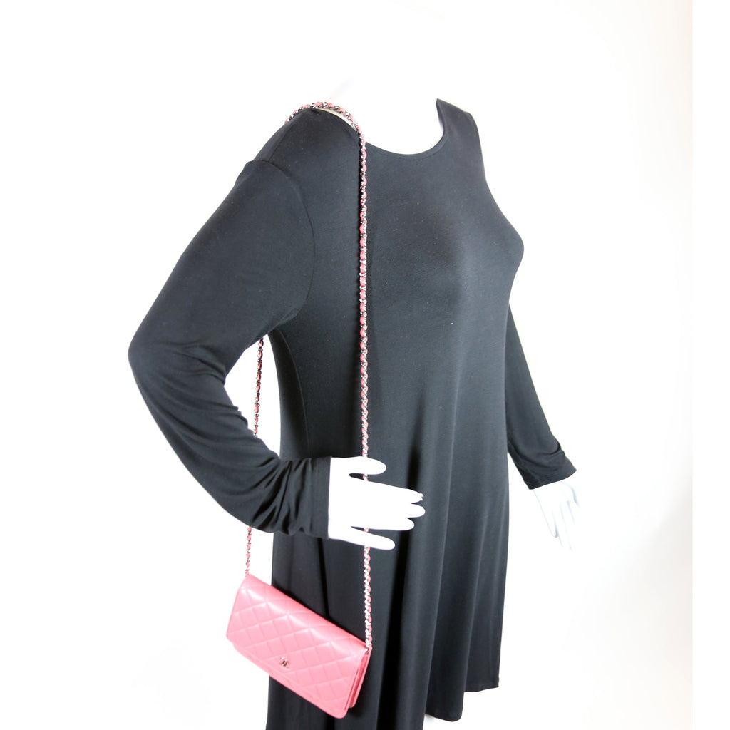 Chanel WOC Classic Quilted Lambskin Pink