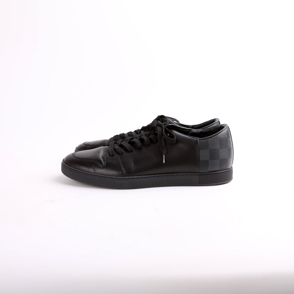 Louis Vuitton Calfskin Damier Graphite Sneakers Mens Size 7 (Womens 39)