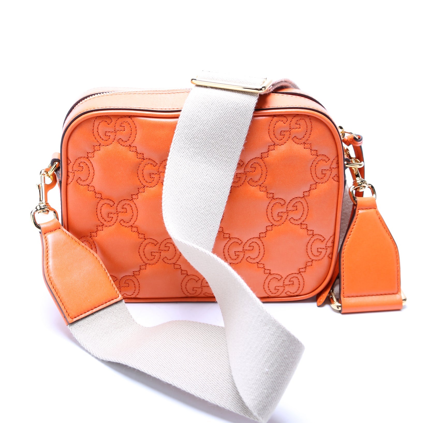 Gucci 702234 GG Matelasse Small Orange