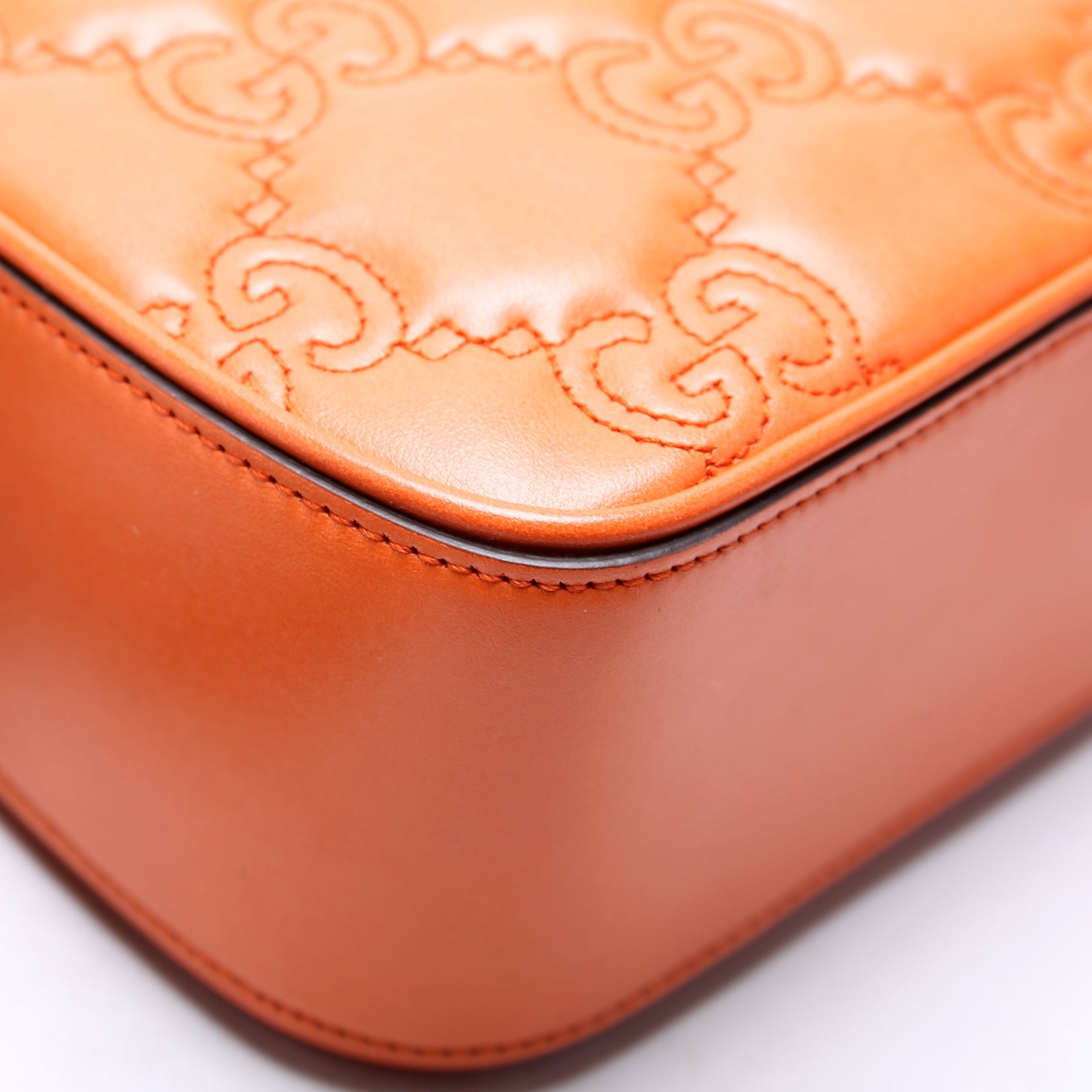 Gucci 702234 GG Matelasse Small Orange