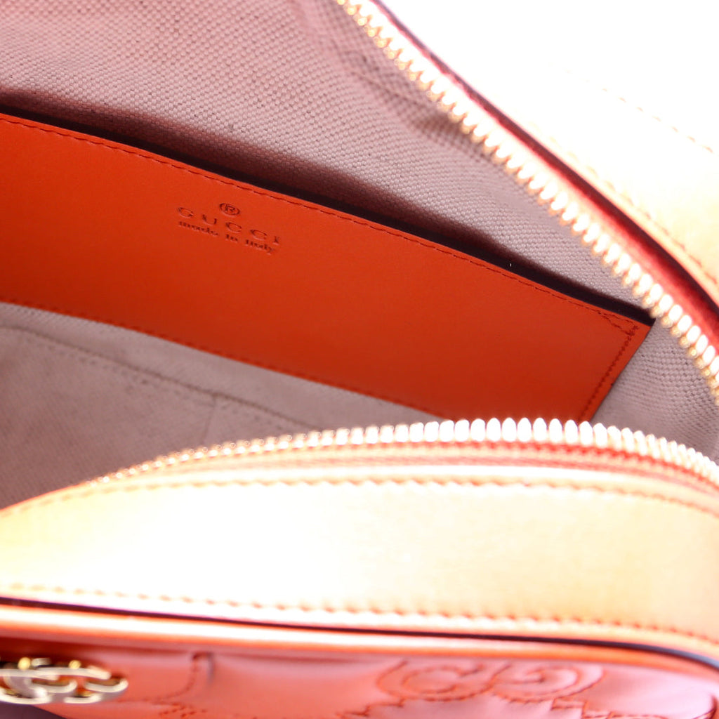 Gucci 702234 GG Matelasse Small Orange