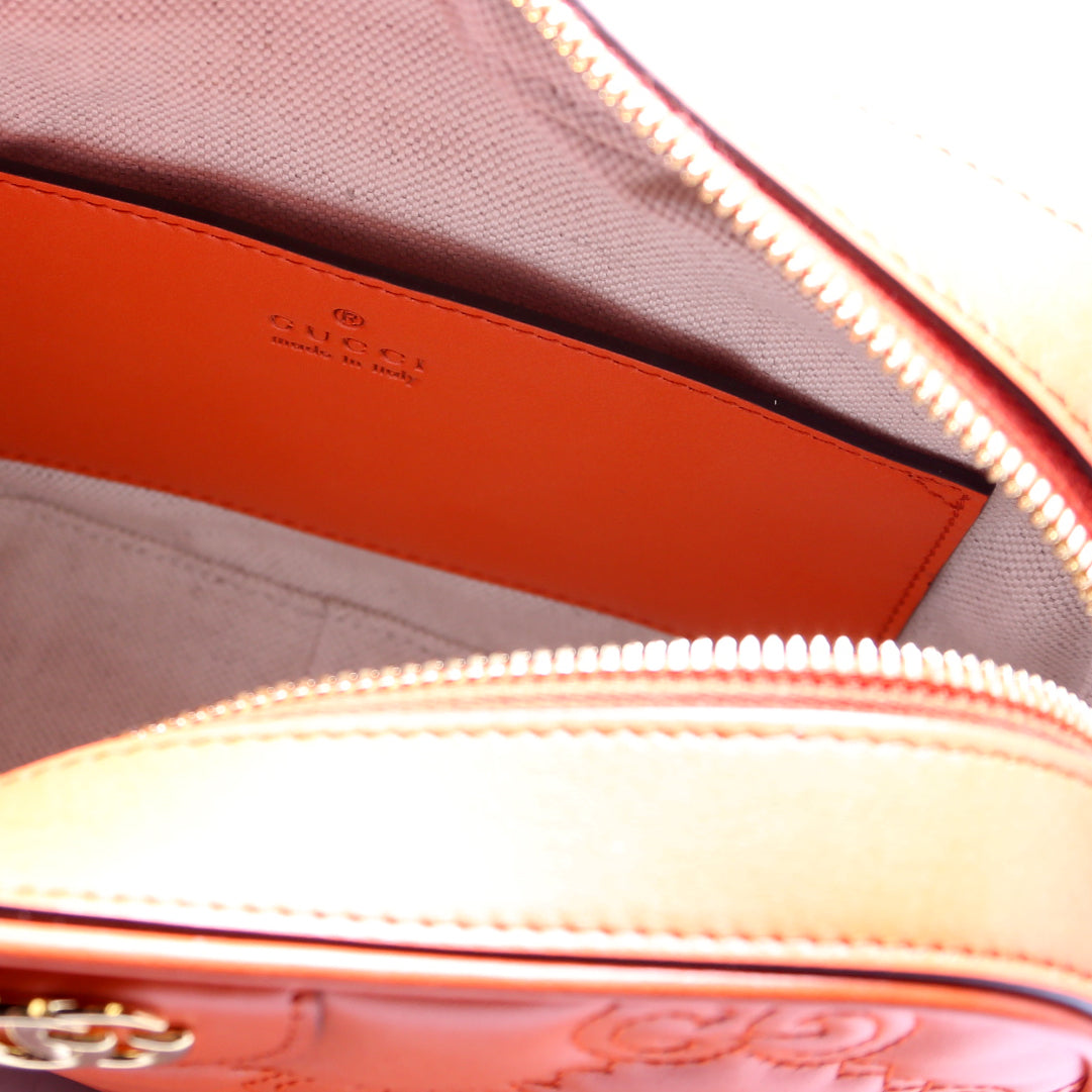 Gucci 702234 GG Matelasse Small Orange
