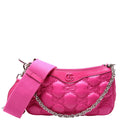 Gucci 735049 GG Nylon Shoulder Bag Pink
