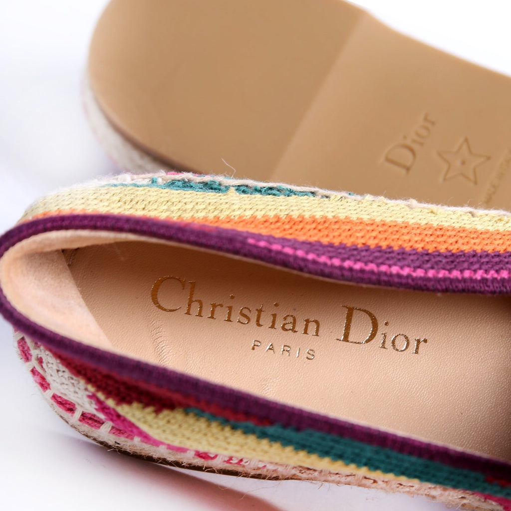 Christian Dior Espadrilles Size 40 Multicolor