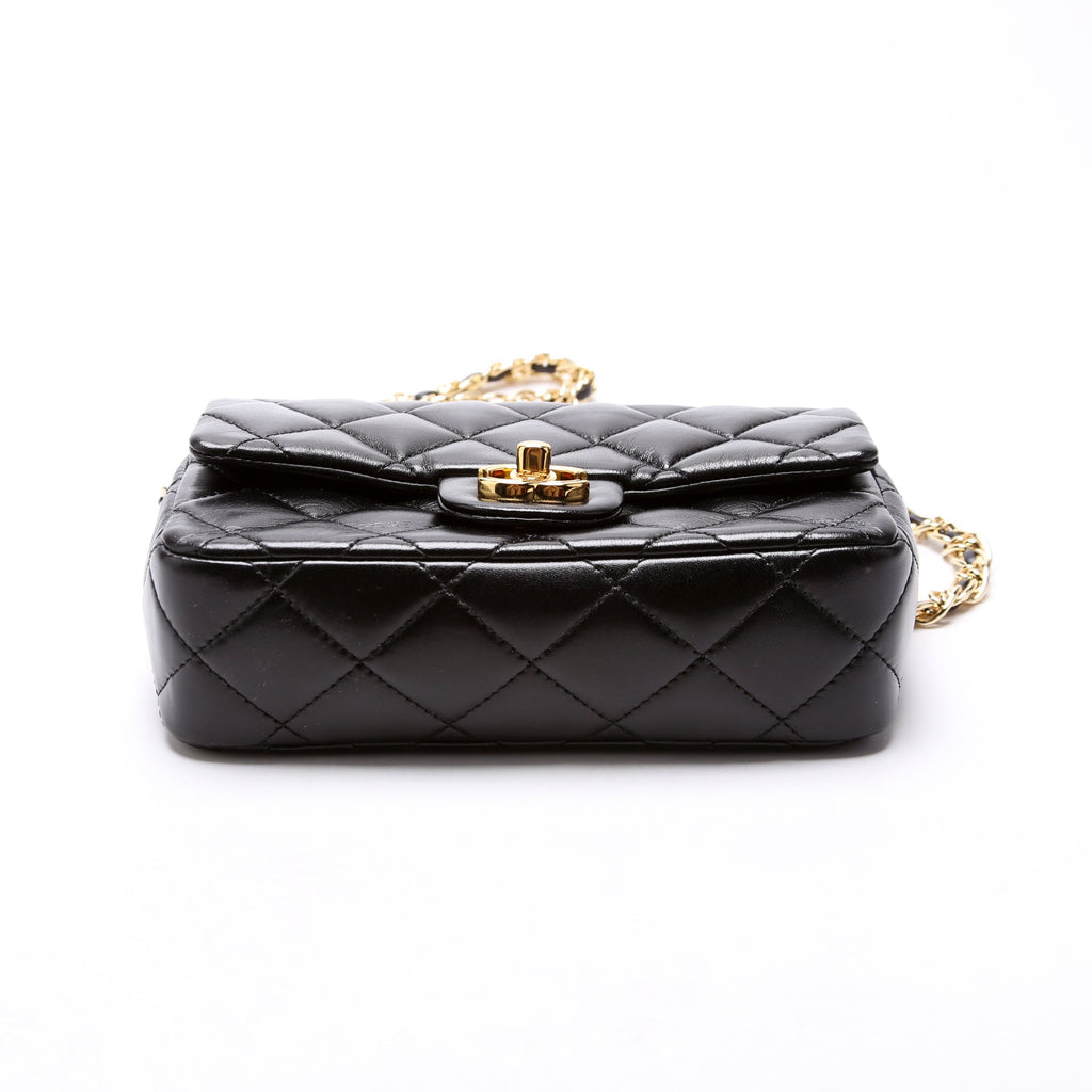 Chanel Rectangular Mini Top Handle RFID Black