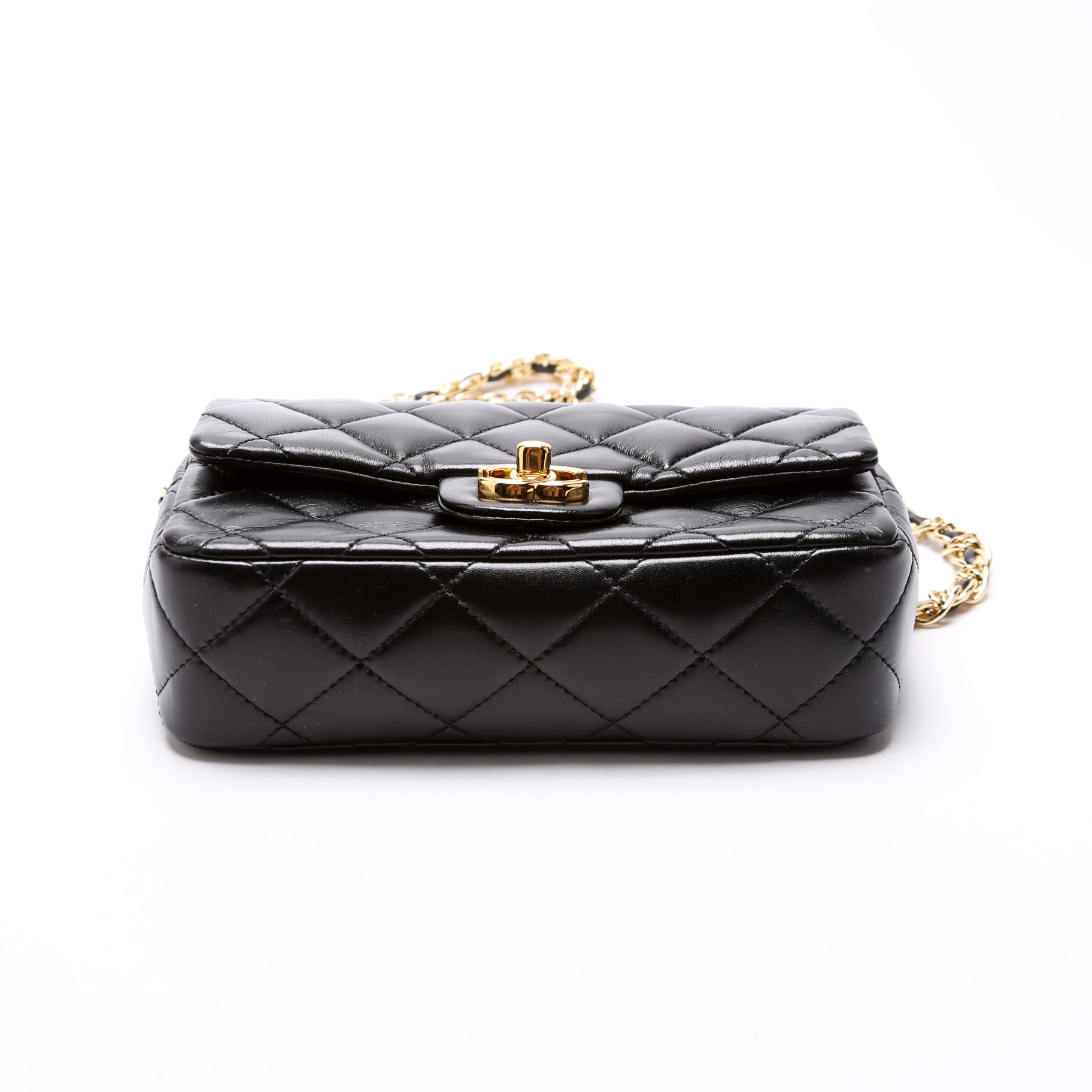 Chanel Rectangular Mini Top Handle RFID Black
