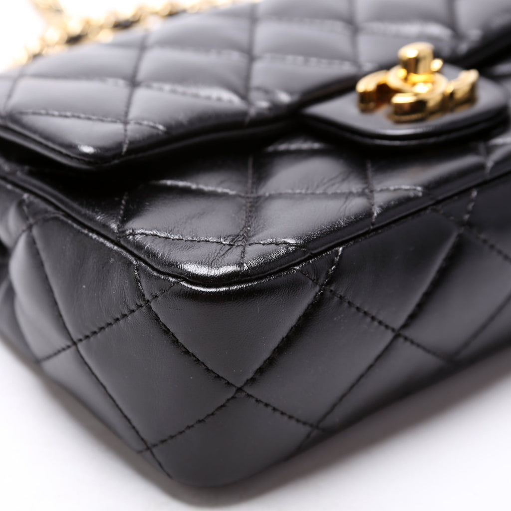Chanel Rectangular Mini Top Handle RFID Black
