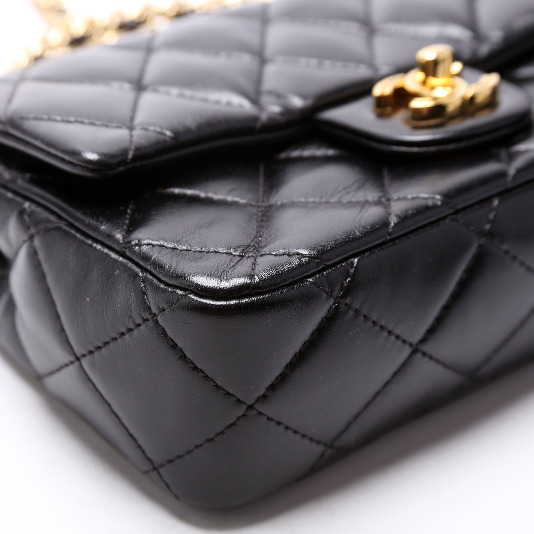 Chanel Rectangular Mini Top Handle RFID Black