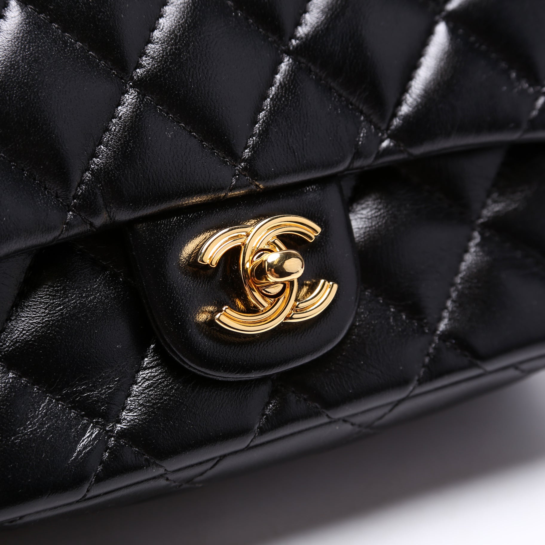 Chanel Rectangular Mini Top Handle RFID Black