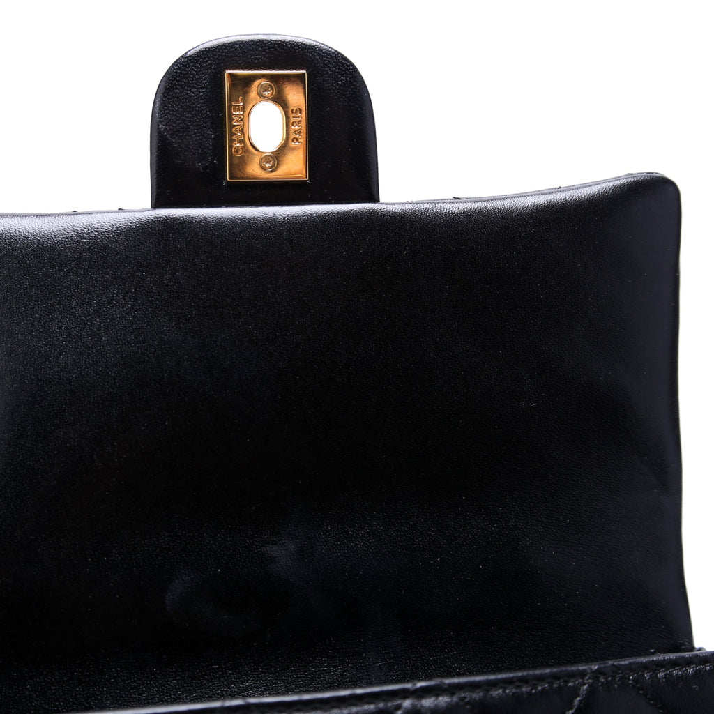 Chanel Rectangular Mini Top Handle RFID Black