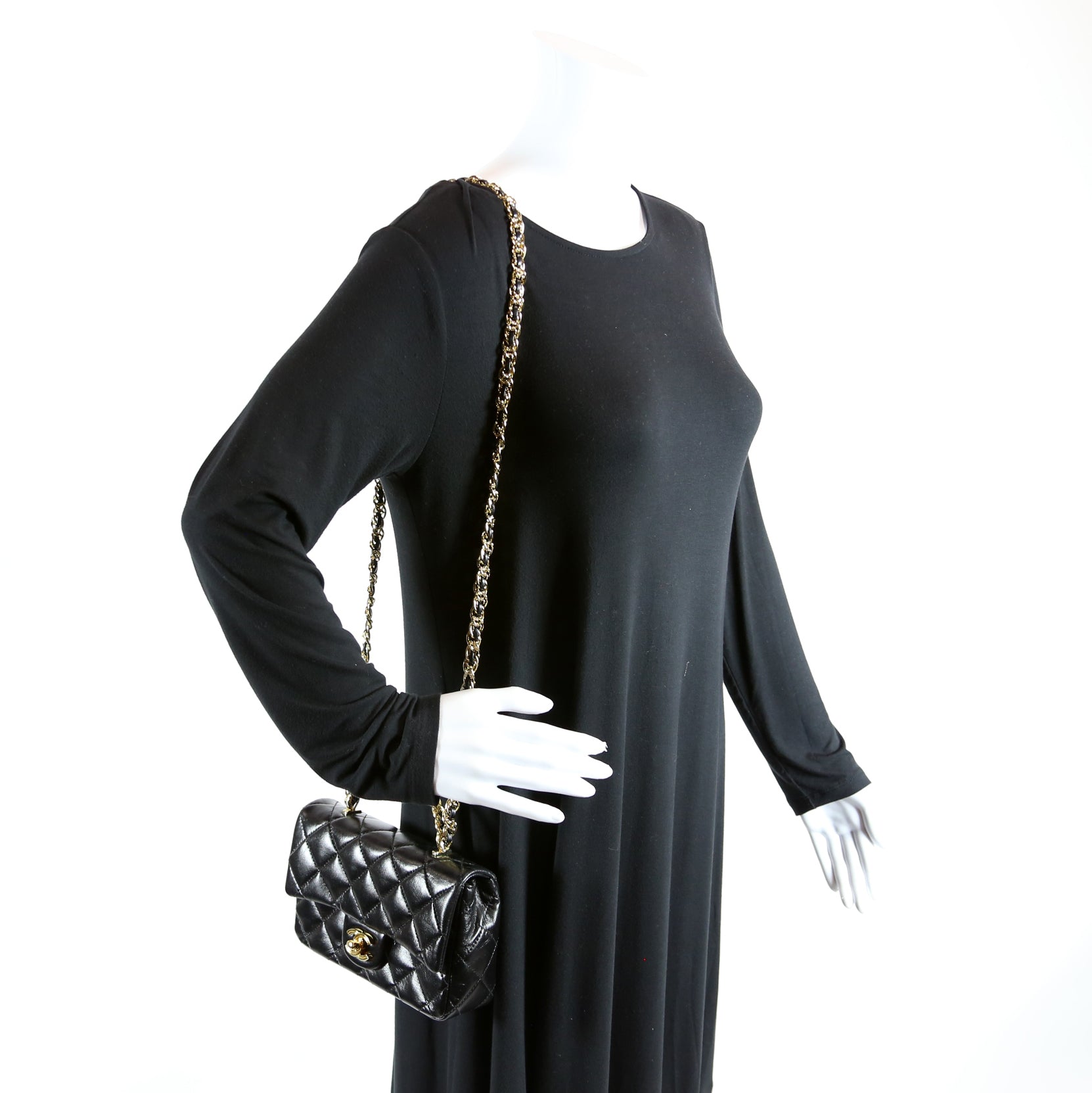 Chanel Rectangular Mini Top Handle RFID Black