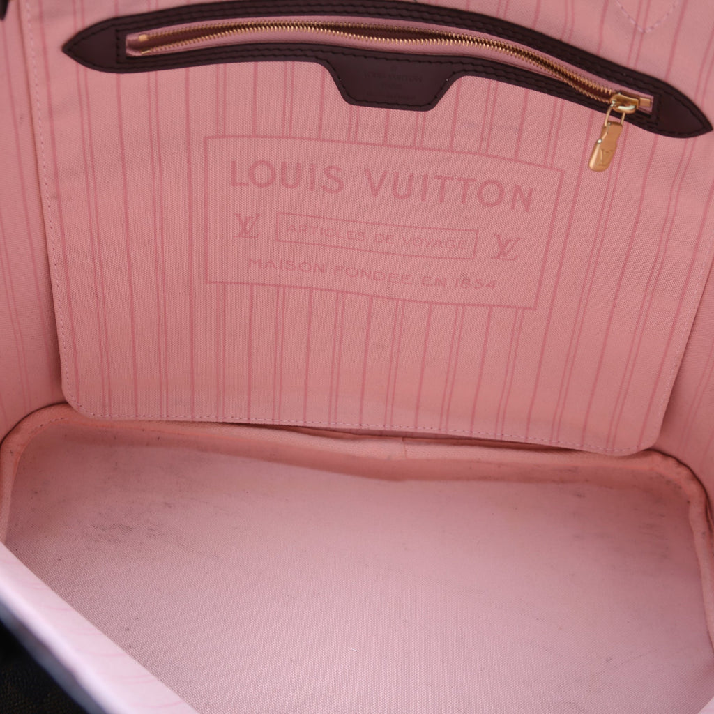 Louis Vuitton Neverfull MM with Wallet Damier Ebene
