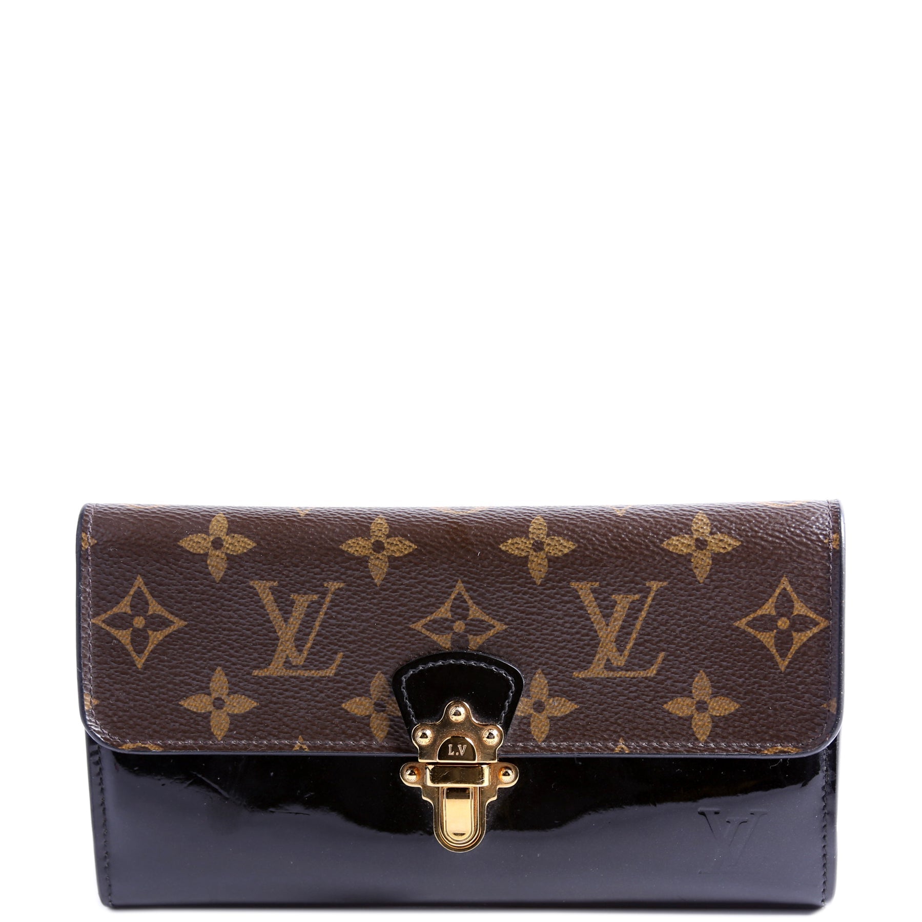Louis Vuitton Cherrywood Long Wallet Black
