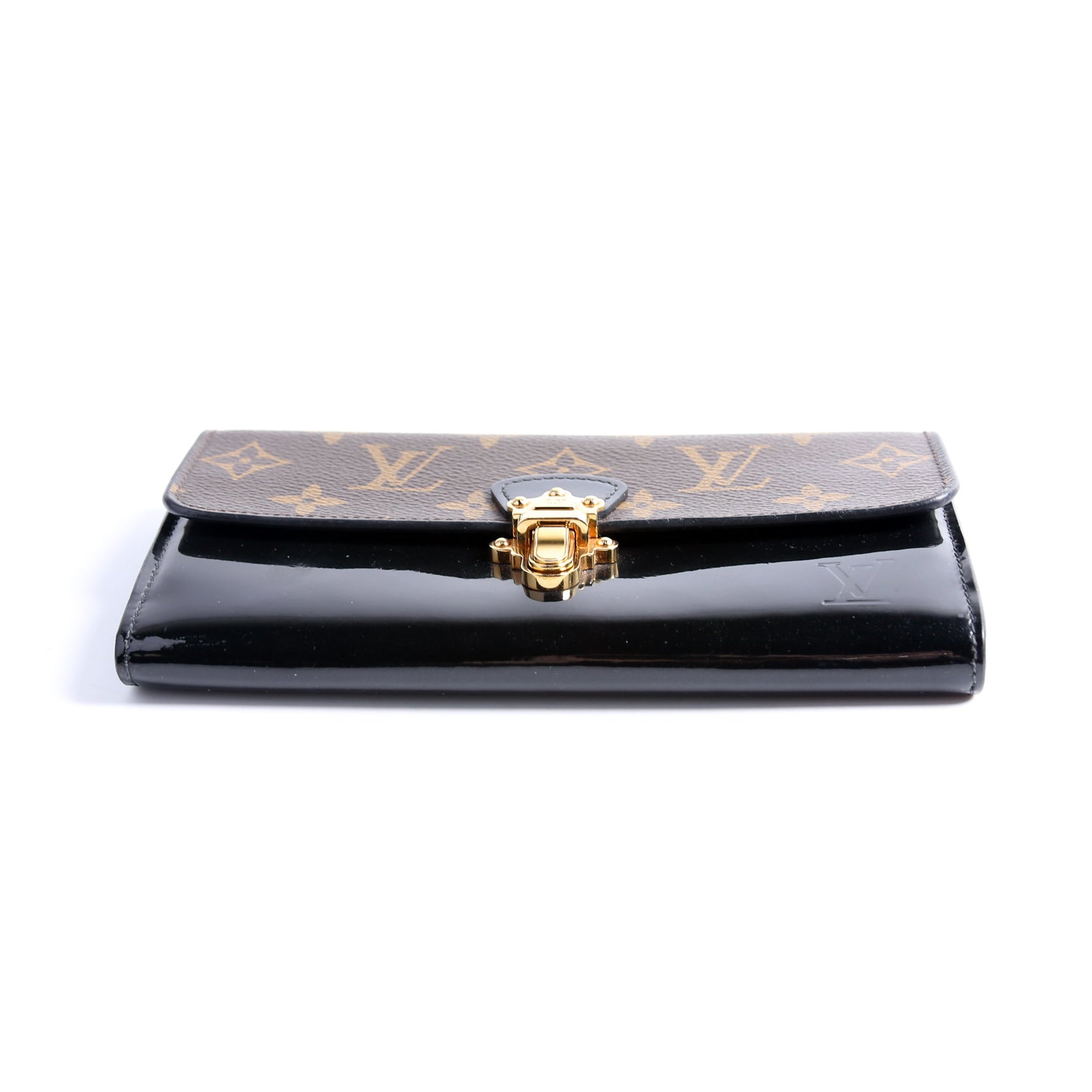 Louis Vuitton Cherrywood Long Wallet Black