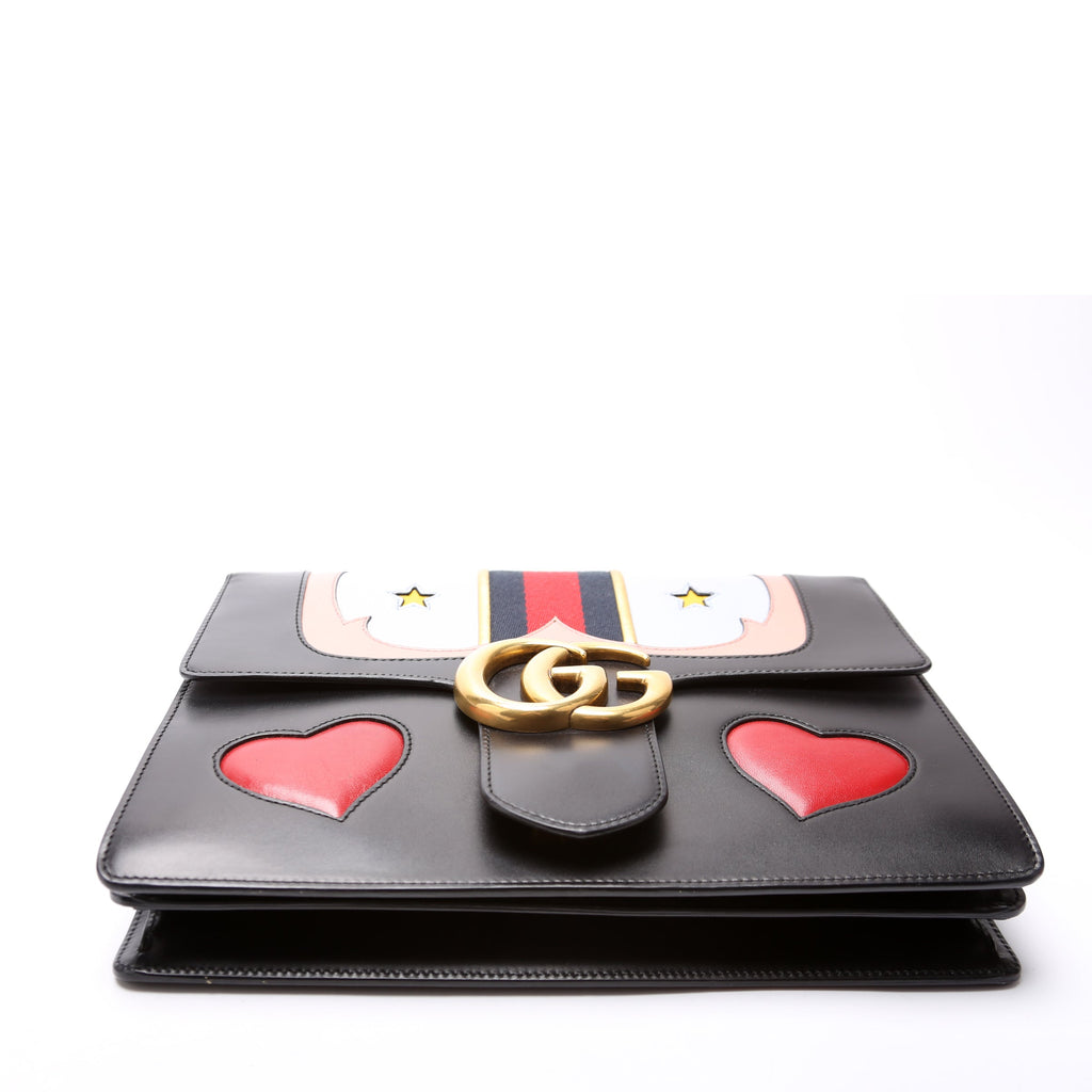 Gucci 431382 Marmont Web Heart Medium