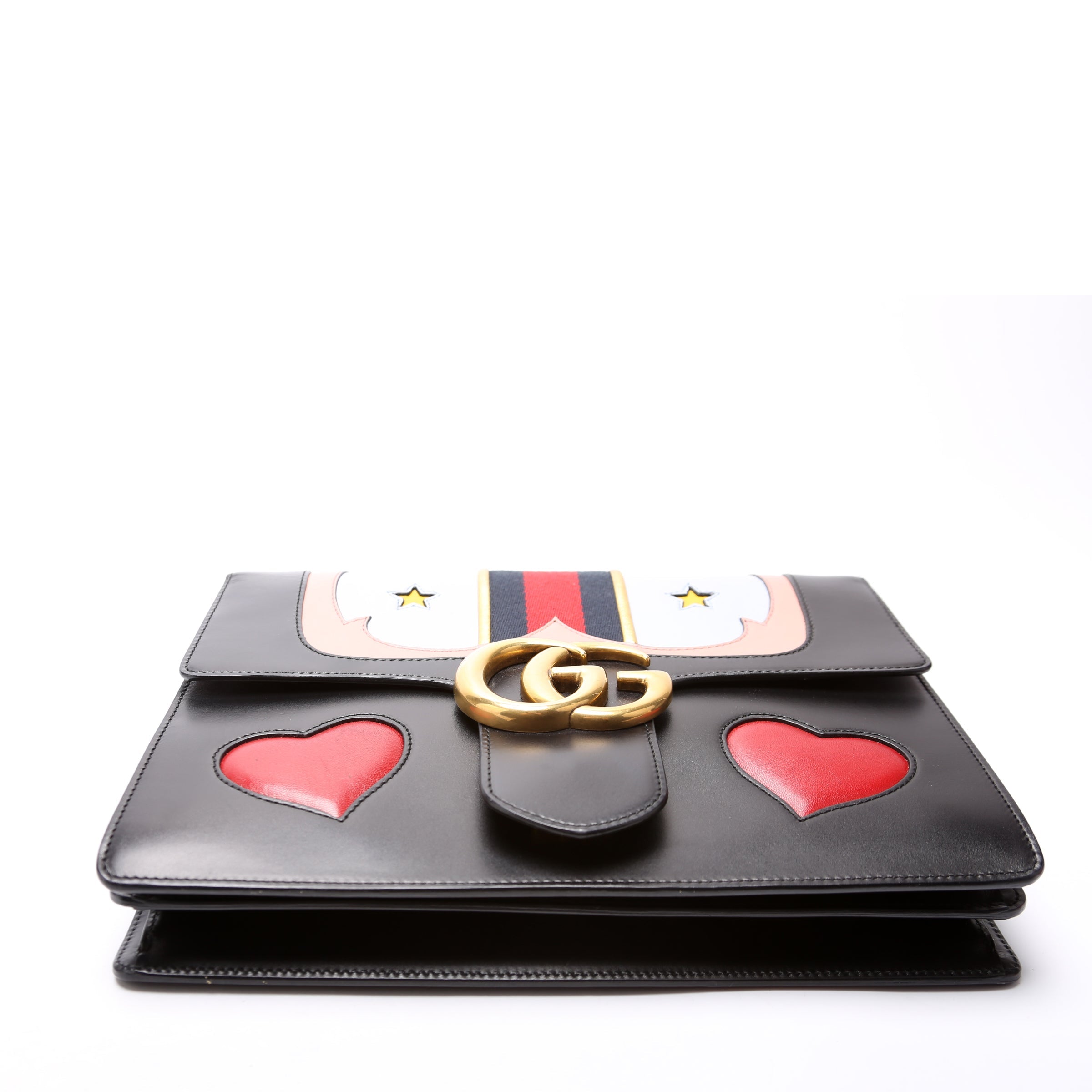 Gucci 431382 Marmont Web Heart Medium
